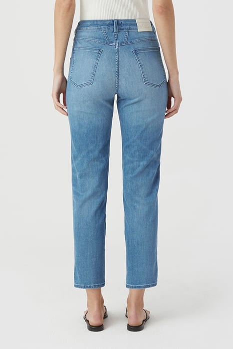 PEDAL PUSHER JEANS MID BLUE 2