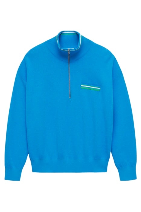 TURTLE NECK HALFZIP OCEANIC BLUE 3