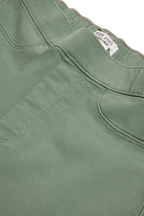 JANEY CROP JEGGING MID GREEN 4