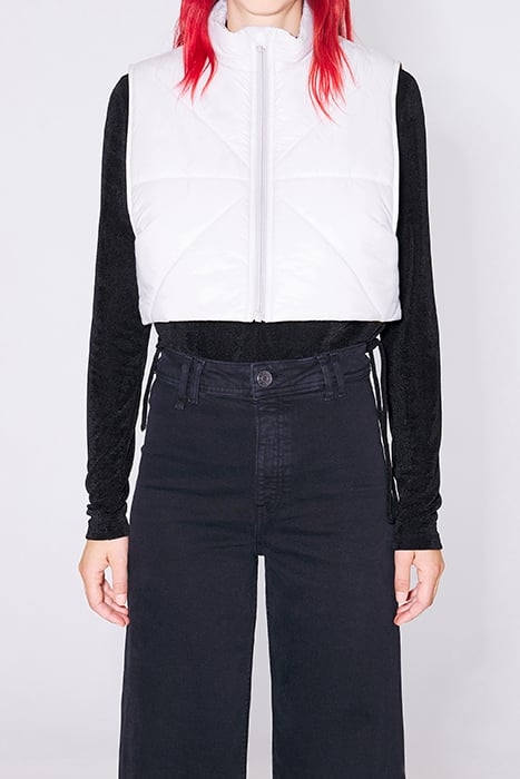 STONE BOXY PADDED VEST 1