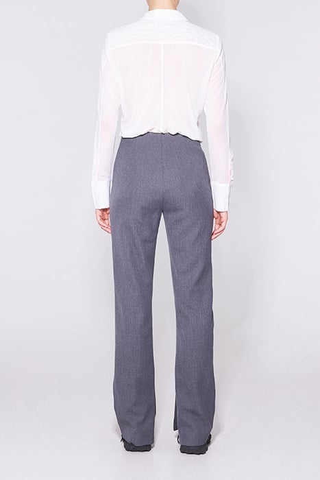 GRAY STRAIGHT-CUT SUIT PANTS 2