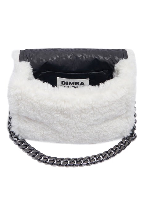 M WHITE FUR SHOULDER BAG 3