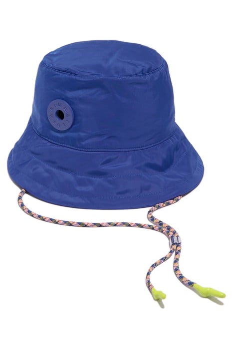 BLUE NYLON BUCKET HAT 1