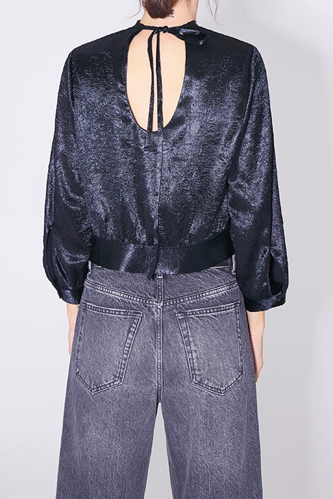 ANTHRACITE TIE BLOUSE 2