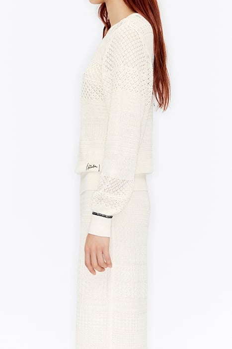 IVORY TEXTURED SWEATER 4