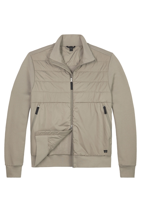 GRIFFIN | QUILTED SWEAT JACKET SLATE BEIGE 2