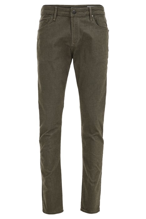 5-POCKET MID WAIST DARK GREEN 4