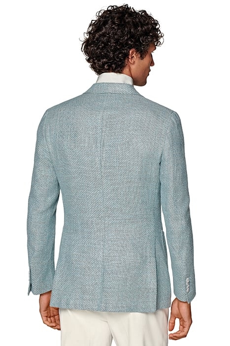 MINT BLUE TAILORED FIT HAVANA BLAZER 2