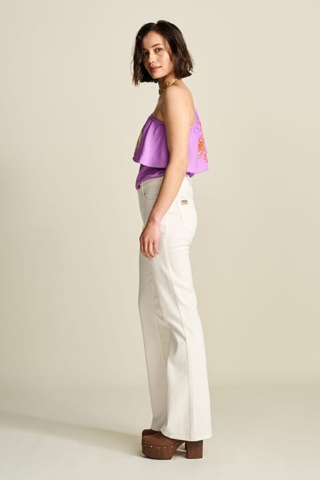 JEANS - KATE FLARE BLOOMING ECRU BEIGE 4