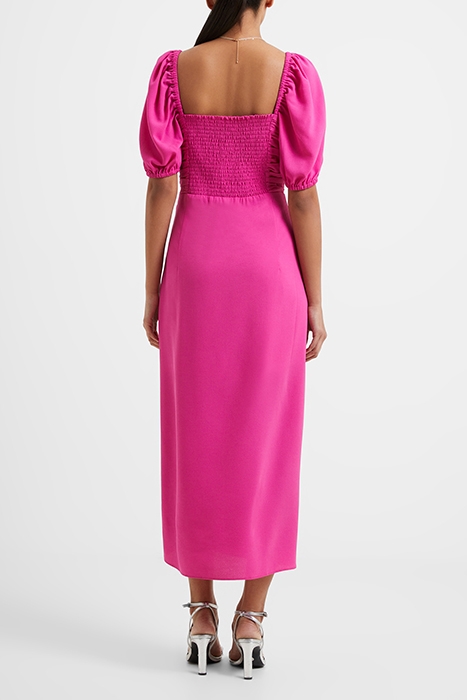 AFINA VERONA RUCHED MIDI DRESS RED 2