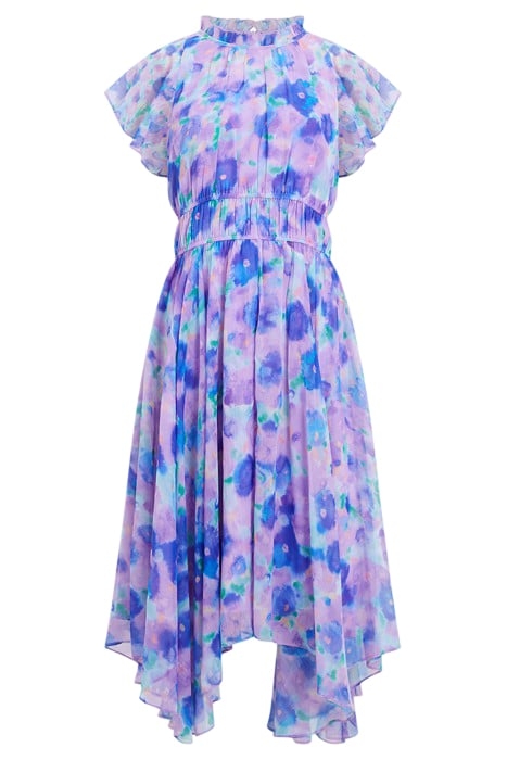 GRETHA CRINKLE RECYCLED DRESS PURPLE 3