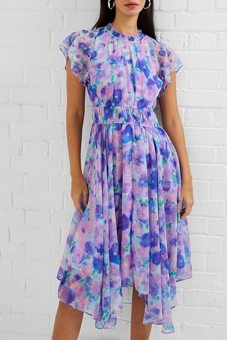 GRETHA CRINKLE RECYCLED DRESS PURPLE 4