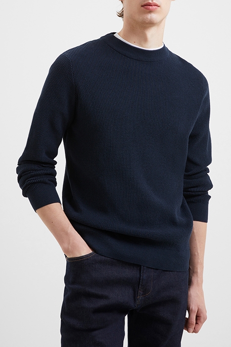 CREW WAFFLE 2 BLUE 1