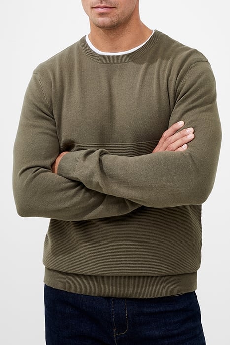 ENGINEERED OTTOMAN JUMPER GREEN 4