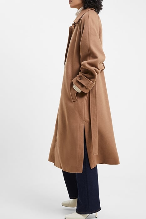 FAWN FELT COAT. BROWN 3