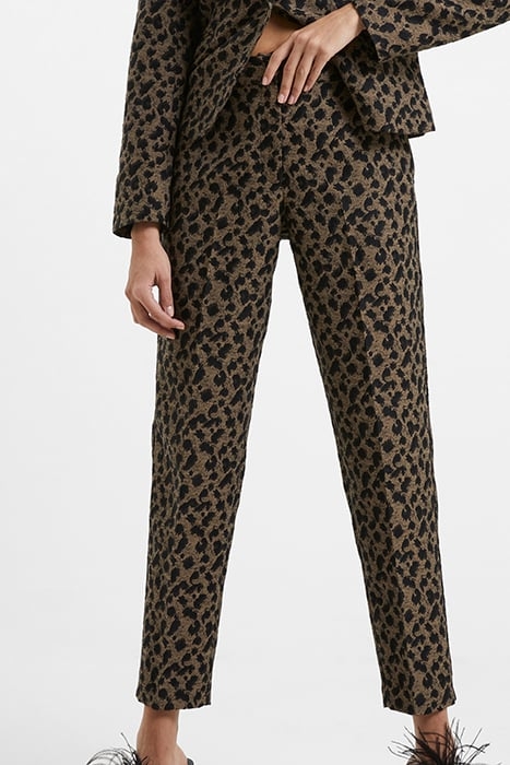 ESTELLA JACQUARD TROUSERS BLACK 1