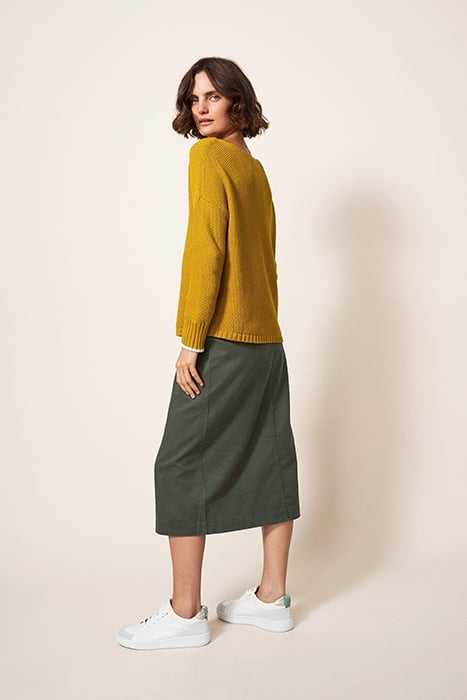PENNY MIDI SKIRT MID GREEN 2