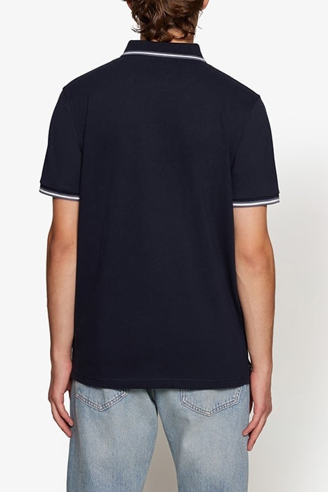 LUCASSI BADGE POLO DEEP MARINE 2