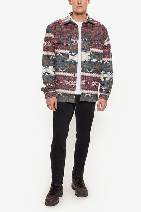 AZTEC JACQUARD VINTAGE RED 3