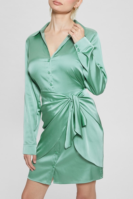 GUESS ECO ES LS ALYA DRESS VITAL GREEN 5