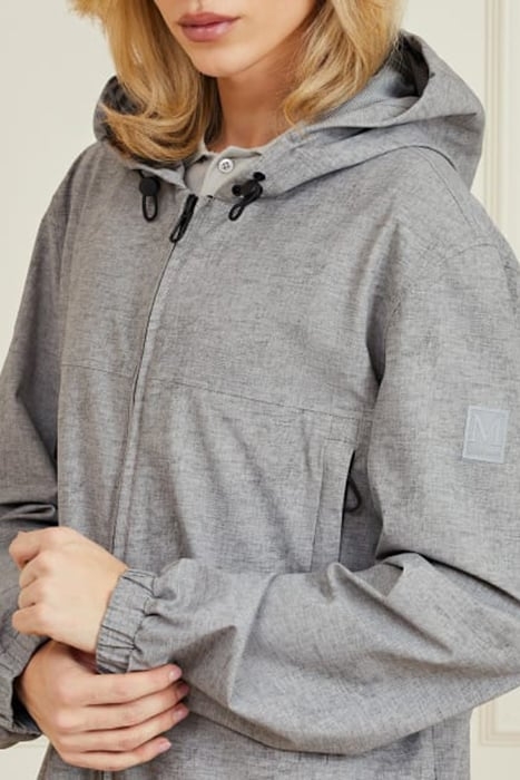 FORMAL PERFORMANCE LIGHT WOOL GREY BOMBER JACKET EFFE 5