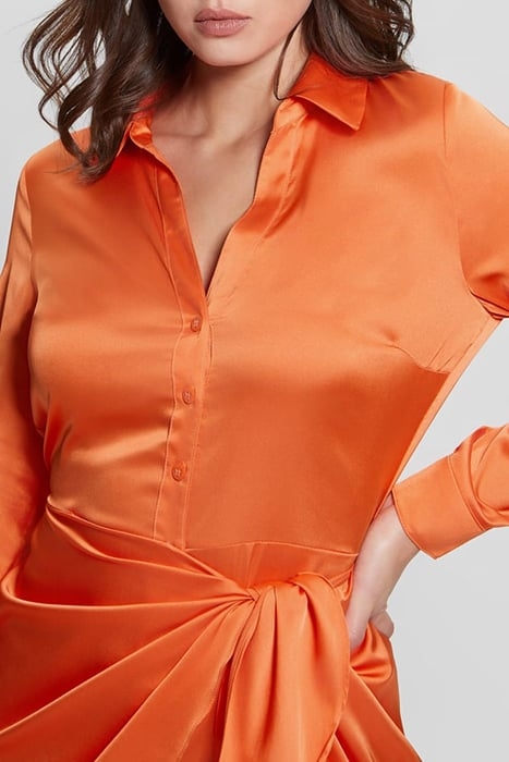 GUESS ECO ES LS ALYA DRESS ORANGE SLUSHIE 5