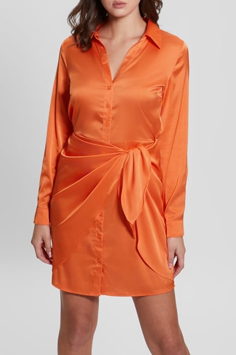 GUESS ECO ES LS ALYA DRESS ORANGE SLUSHIE 1