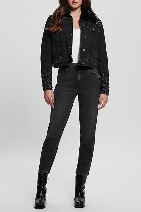 GUESS ECO DORIA SHEARLING JACKET CRATERS STONES 3