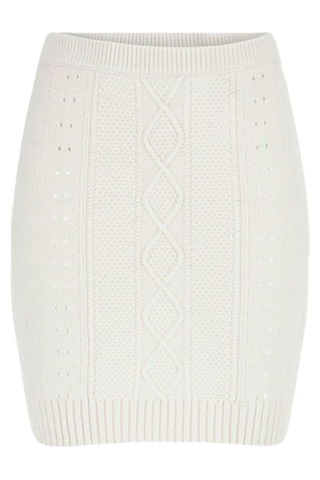 GUESS ECO BRIELLE SKIRT SWTR CREAM WHITE 4