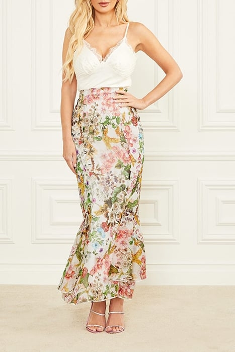 MARCIANO BY GUESS BOTANICAL SKIRT GARDEN PRINT 3