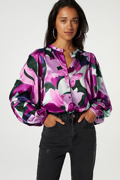 HOLLIE BLOUSE BUBBLE GUM PINK/MIST 1