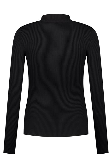 JOLIE RIB TOP BLACK 2