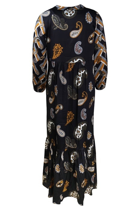 DRESS SAN RAFAEL LONG BLACK WITH PAISLEYS 2