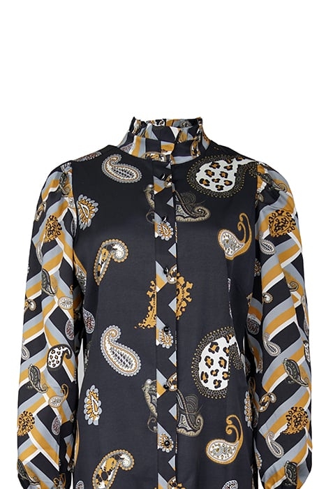 DRESS MAINZ BLACK WITH PAISLEY 2