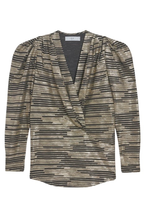 CHARINASPE BLOUSE IN BLACK/GOLD 4