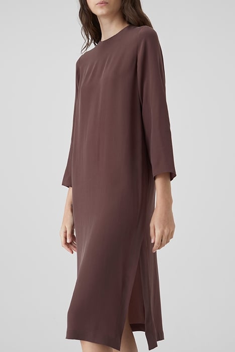 SLIT DRESS DRESSES BURGUNDY 4