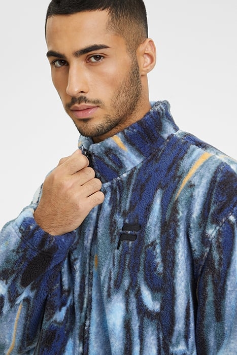 COUZEIX AOP ZIPPER JACKET BLUE MELTING AOP 7