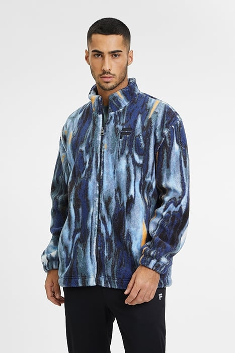 COUZEIX AOP ZIPPER JACKET BLUE MELTING AOP 1