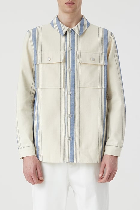 UTILITY SHIRT W/ ELBOW PATCHES SHIRTS & BLOUSES ECRU 1