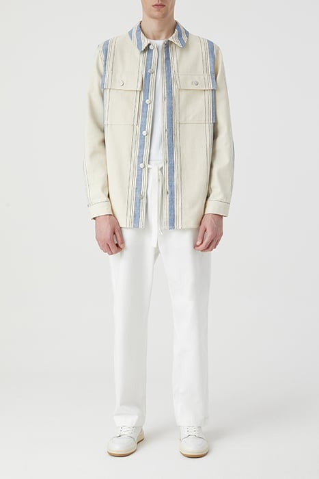 UTILITY SHIRT W/ ELBOW PATCHES SHIRTS & BLOUSES ECRU 3