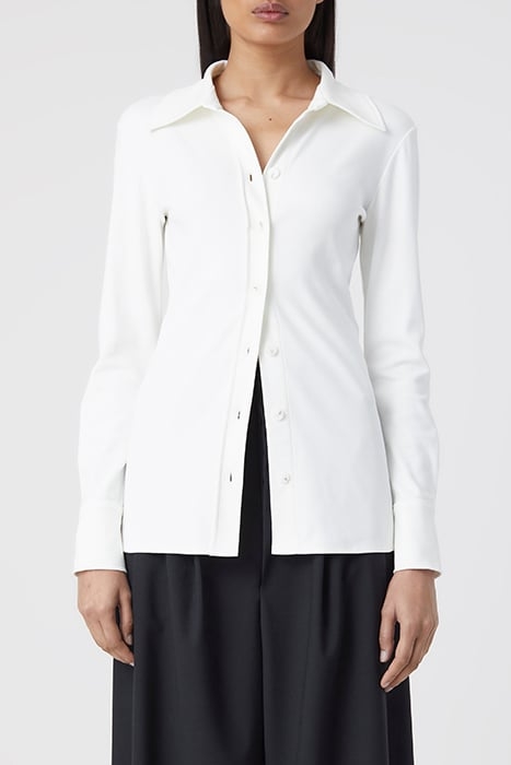 WAISTED BLOUSE SHIRTS & BLOUSES IVORY 1