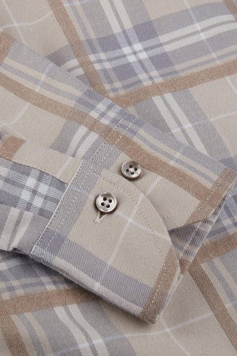 SAMMI, SHIRT BEIGE CHECK 4