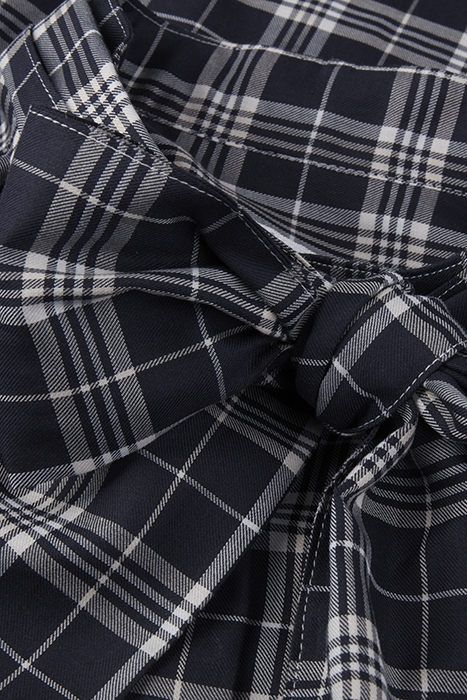 DILBA, BLOUSE BLACK CHECK 3