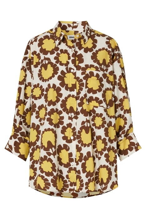 COTTON PRINTED SHIRT YELLOW 2