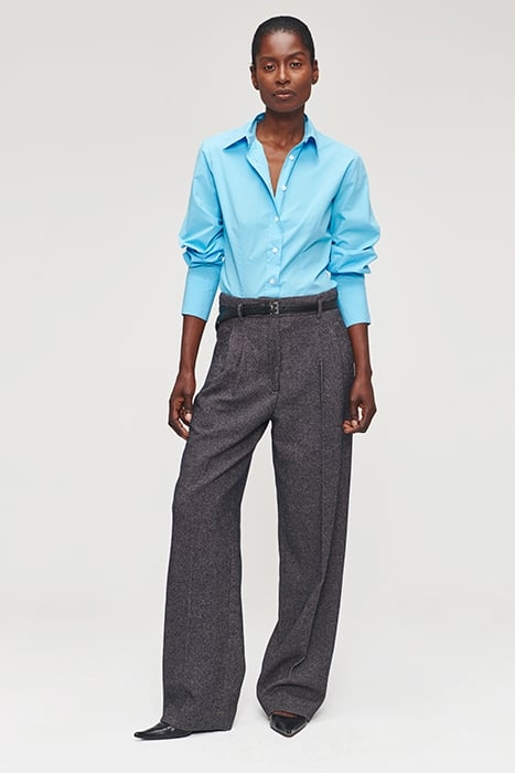 ORG COTTON FITTED SHIRT SKY BLUE 3