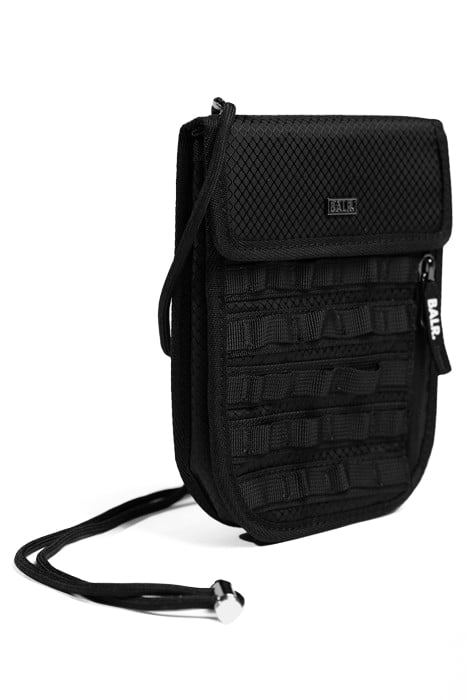 UNISEX FERENTINO RIPSTOP SHOULDER BAG JET BLACK 5