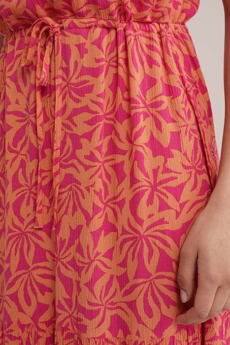 DRESS MAXI LENGTH BRIGHT PINK 5