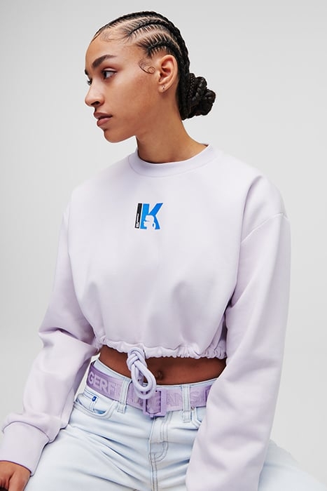 KLJ RELAXED TIED SWEAT LAVENDER BLUE 4