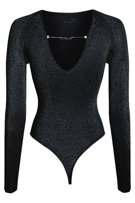 EVENING KNIT BODY BLACK LUREX 1