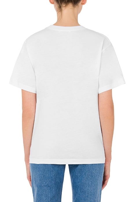 PEACE SYMBOL JERSEY T-SHIRT WHITE 2